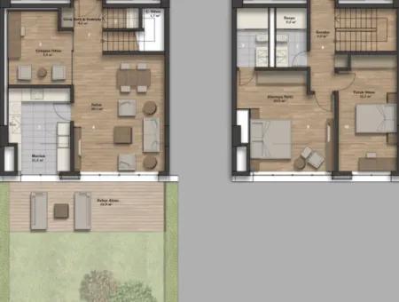 Boş İncek Loft Satılık 3+1 Bahçe Dubleksi Peyzaj Manzaralı Daire